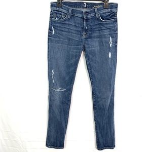 7 FOR ALL MANKIND JOSEFINA Skinny Jeans sz 26 x 30